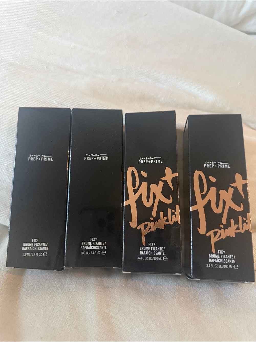 MAC Cosmetics Prep + Prime Fix+ Pinklite Set of 4